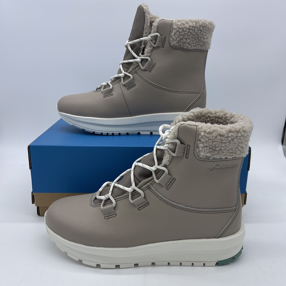 Columbia Women's Moritza Waterproof Leather Snow Boot Size 8 Tan NEW $110